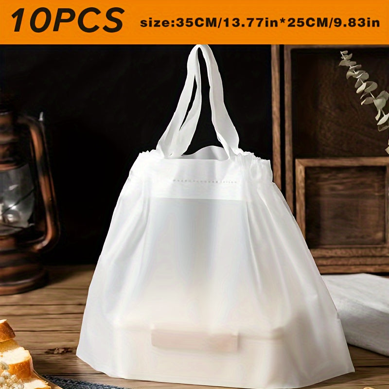 Translucent Food Packaging Bag Bakery Catering Gift Shopping Bag
