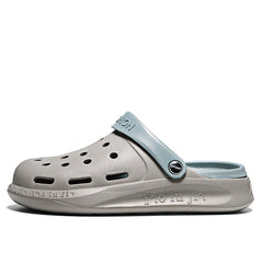 Men's Grey Non Slip Clog Sandals for Outdoor Beach Pool Garden