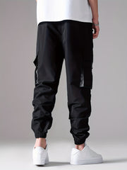 Men's Drawstring Cargo Pants Loose Fit Joggers