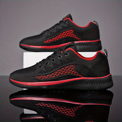 Men's Lace-up Athletic Sneakers Breathable & Wear-resistant