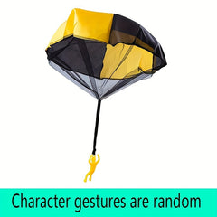 1pc Hand Toss Parachute Toy Camouflage Outdoor Sports