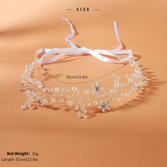 Flower Charm Hairband Rhinestone & Crystal Headband Bridal Wedding Accessory