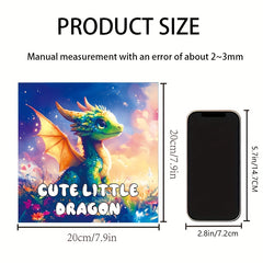 Dragon Adult Coloring Book, 20 Pages, Relaxing Drawing Book for Holidays