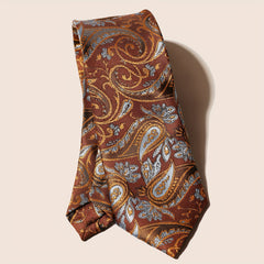 Men's Embroidery Cashew Flower Ethnic Style Tie