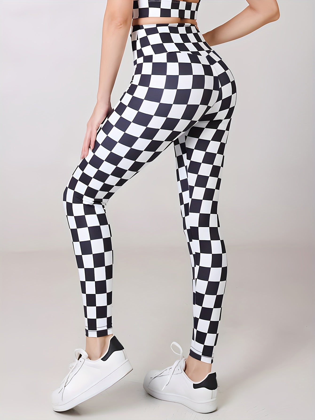 Print Running Leggings High Elastic Yoga Pants Women's Activewear