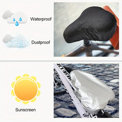 Bicycle Seat Cushion Cover Waterproof Dustproof Sunscreen Cover