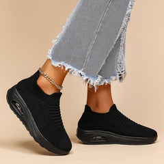 Women's Breathable Knit Slip-On Sneakers Lightweight Shoes