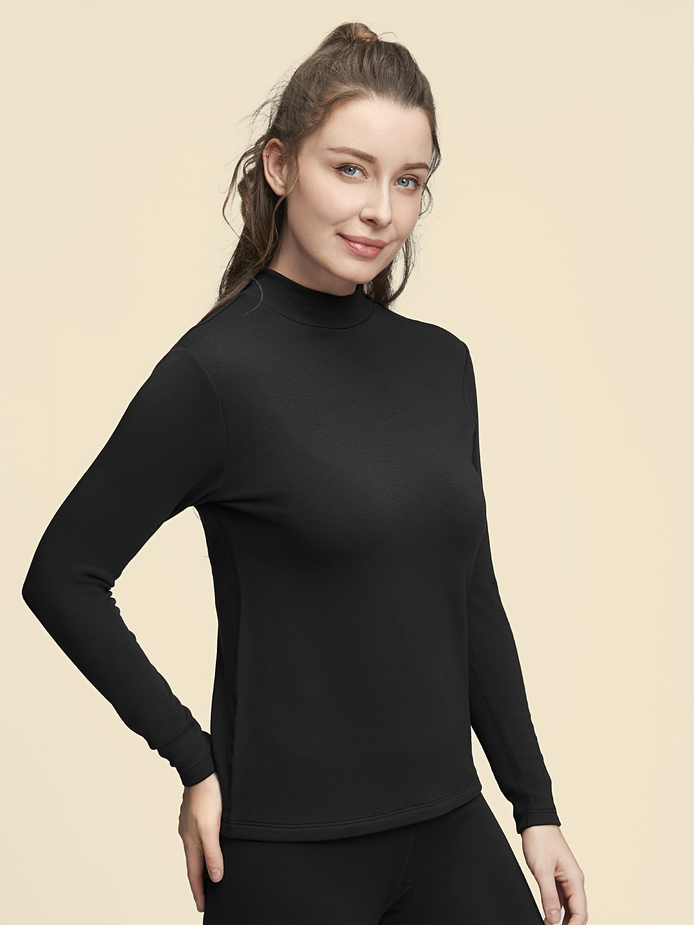 Soft Thermal Underwear Long Sleeve Top Women's Lingerie