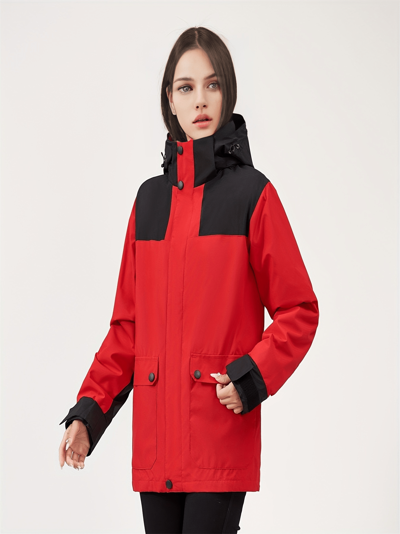 3-in-1 Fleece Hooded Jacket for Women - Waterproof & Windproof