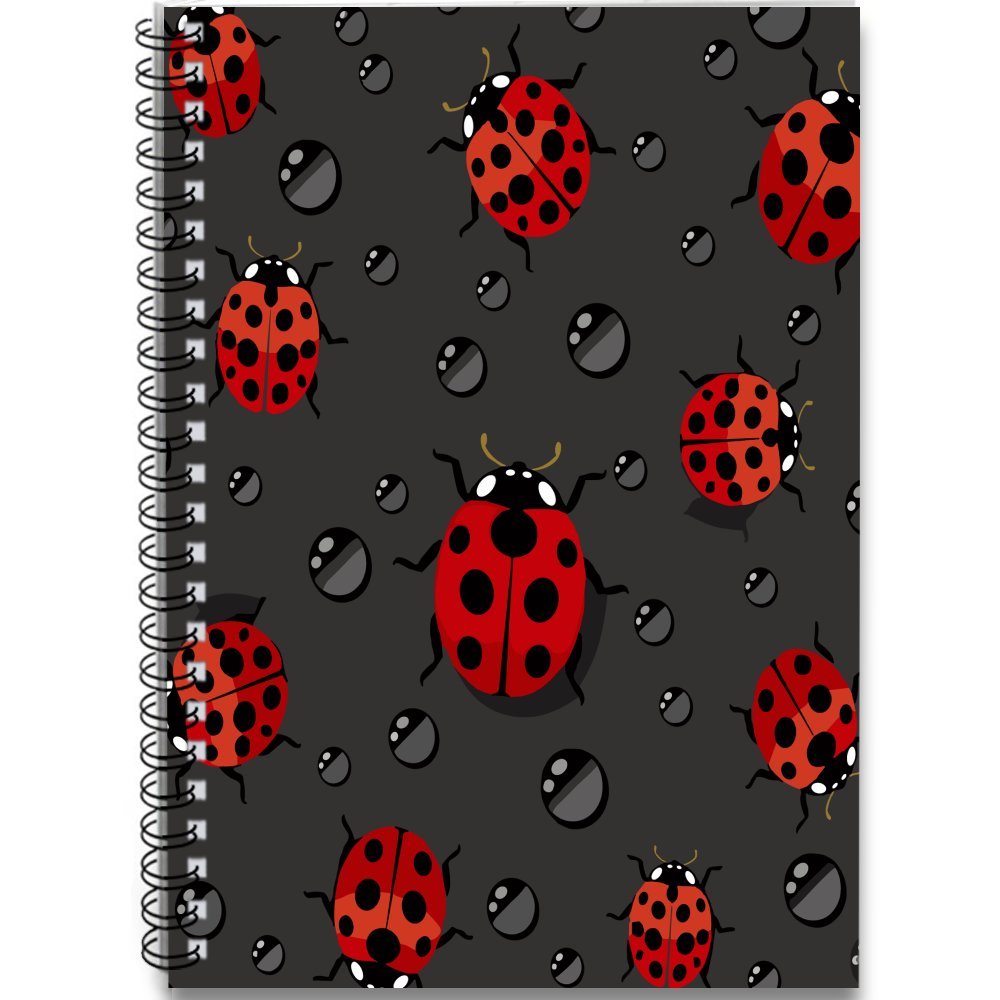 Red Ladybug Spiral Notebook - Perfect School and Office Gift