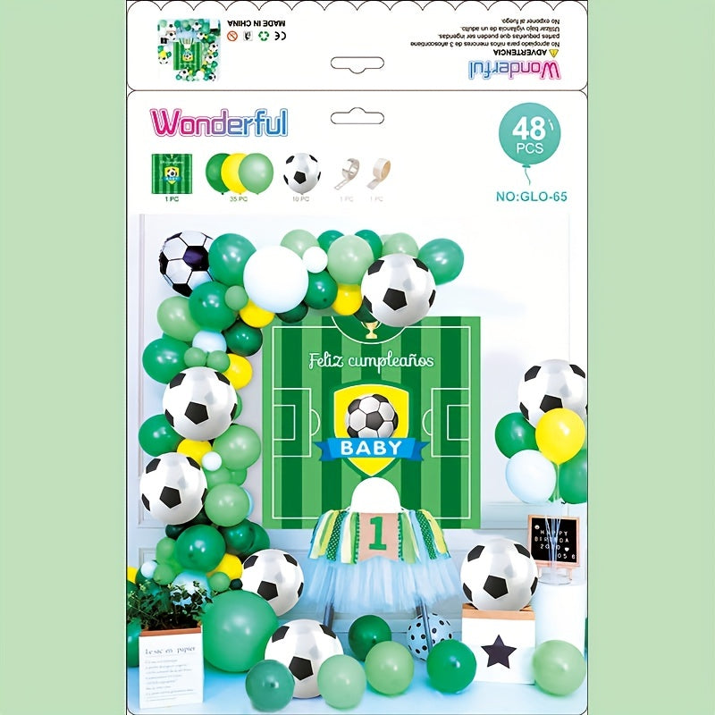48pcs Football Party Balloons Celebration Balloons Football Balloons