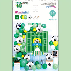 48pcs Football Party Balloons Celebration Balloons Football Balloons
