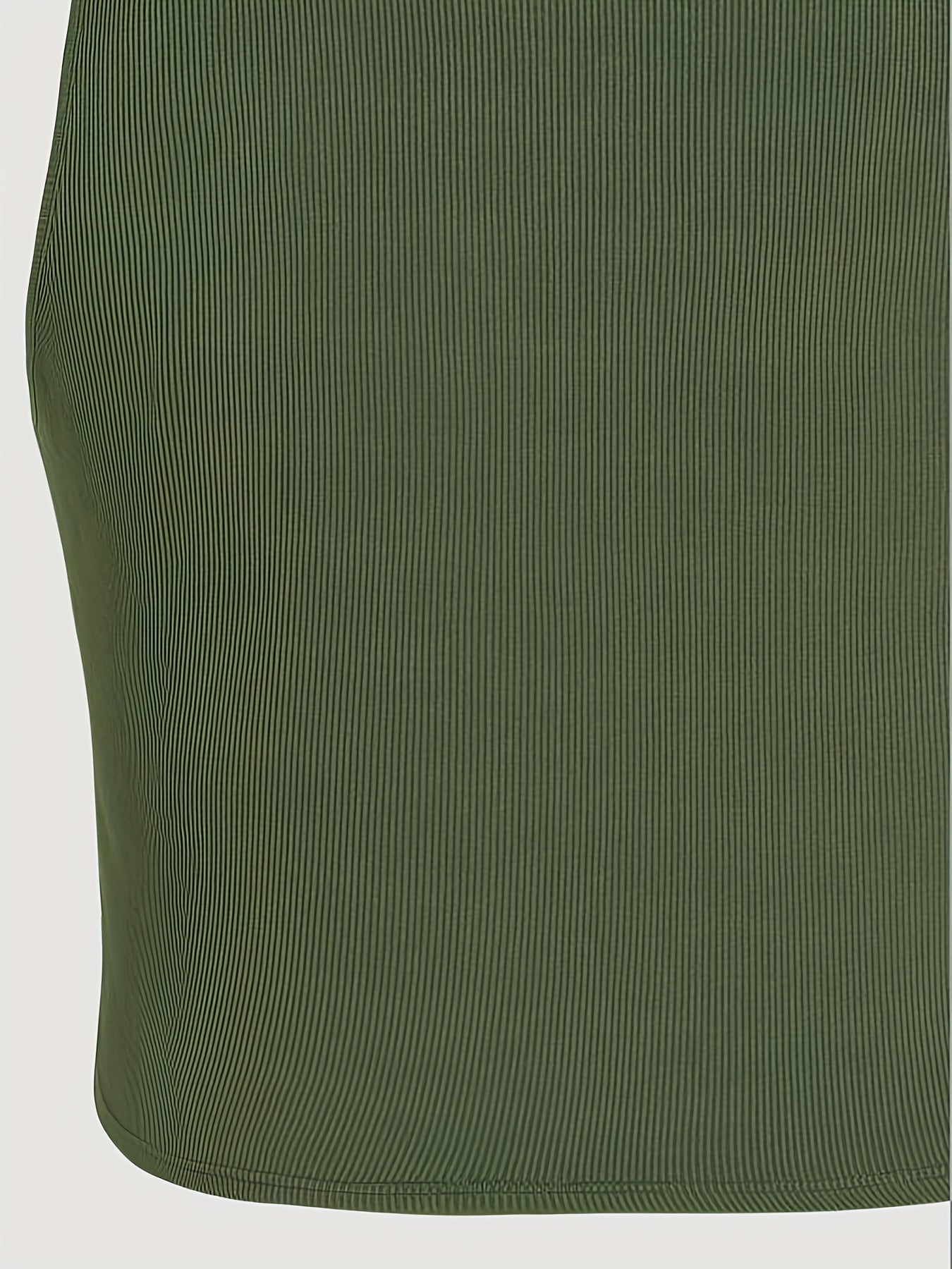 Ribbed Twist Front V Neck Vest Top