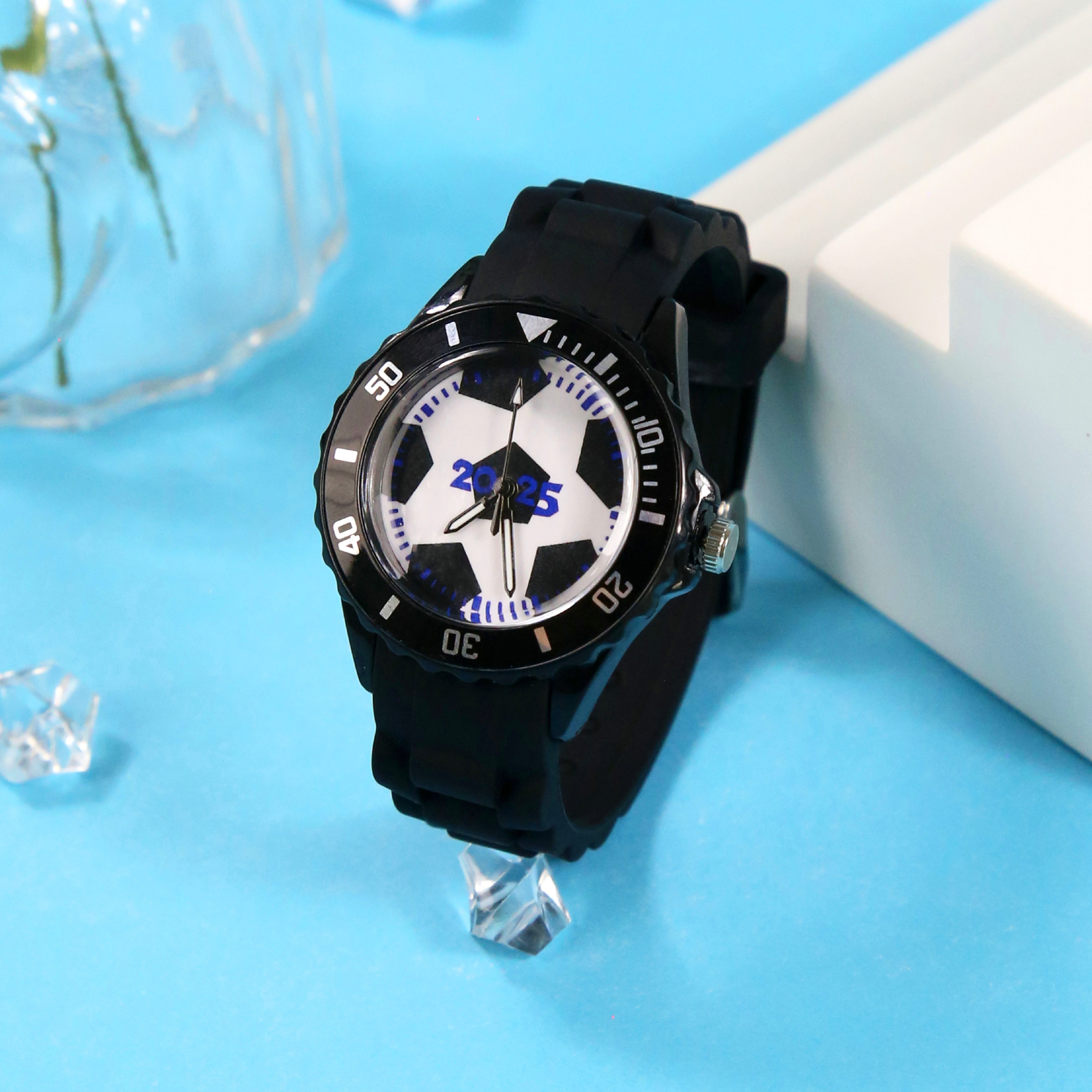 Sports Style Football Fan Quartz Watch for Boys, Birthday Gift