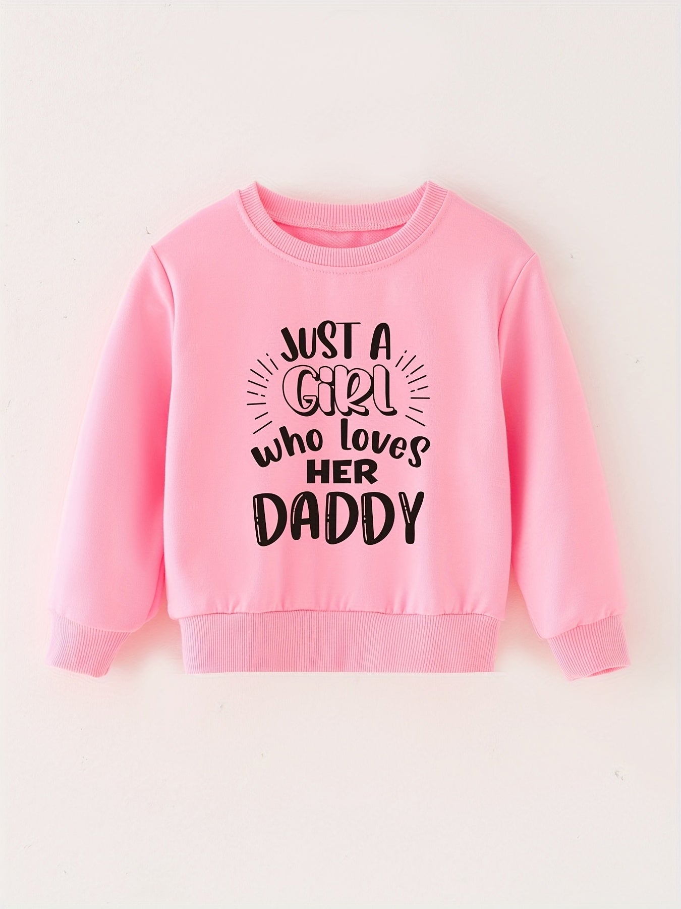 Daddy's Girl Letter Print Baby Sweatshirt