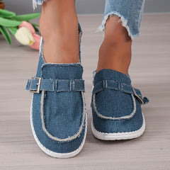 Women's Denim Mule Sneakers Slip On Casual Shoes