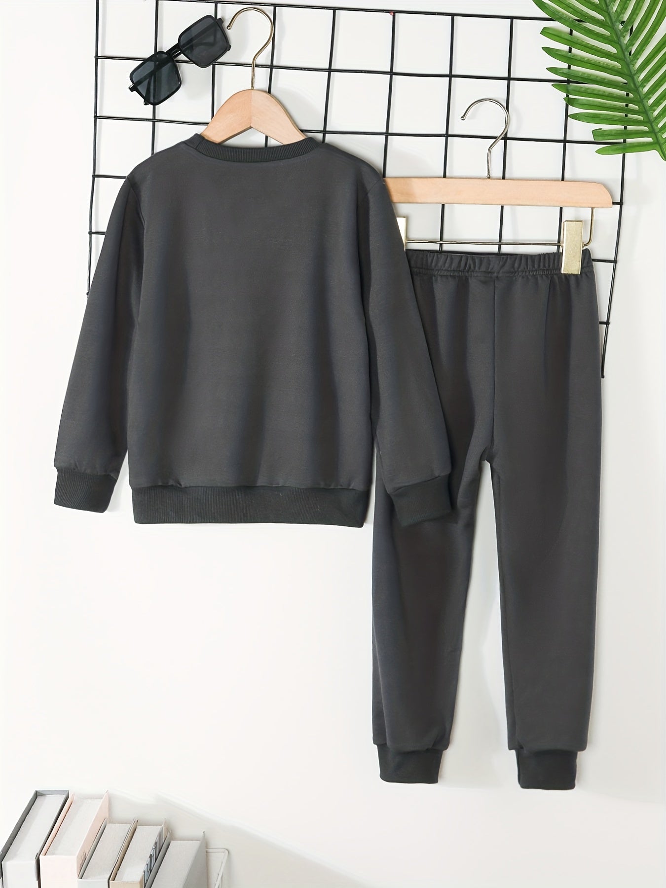 Boy's 2pcs Sweatshirt & Sweatpants Set TOKYO Print Long Sleeve Top