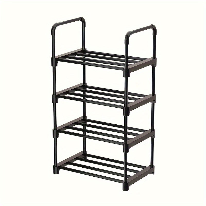 1pc Single Row Shoe Rack Stackable Shoe Storage for Closet Bedroom