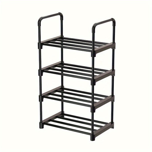 1pc Single Row Shoe Rack Stackable Shoe Storage for Closet Bedroom