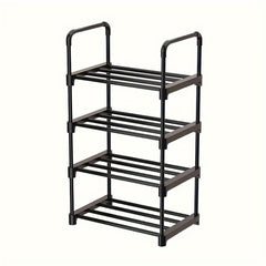 1pc Single Row Shoe Rack Stackable Shoe Storage for Closet Bedroom