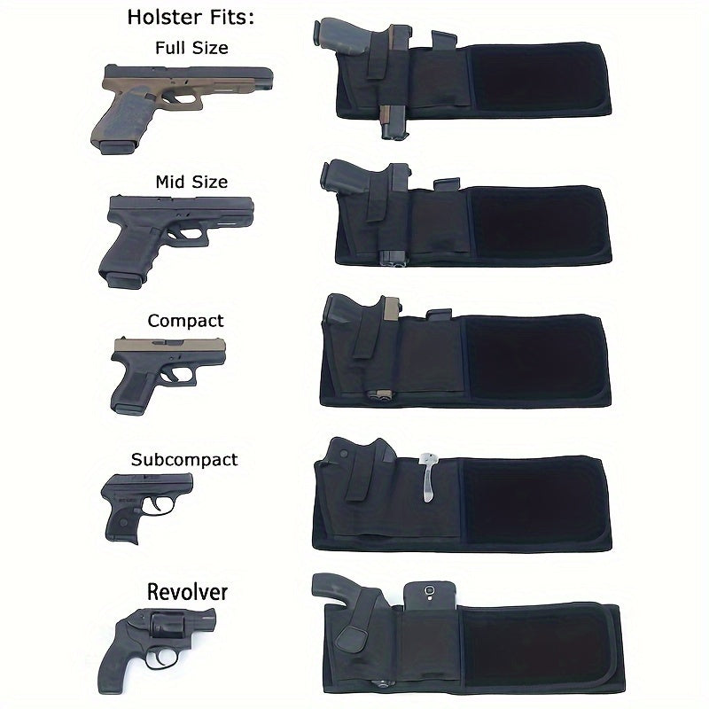 Concealed Carry Belly Band Holster - Elastic & Breathable Unisex Waist Band