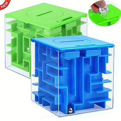 3D Maze Piggy Bank Coin Bank Money Saving Jar Gift
