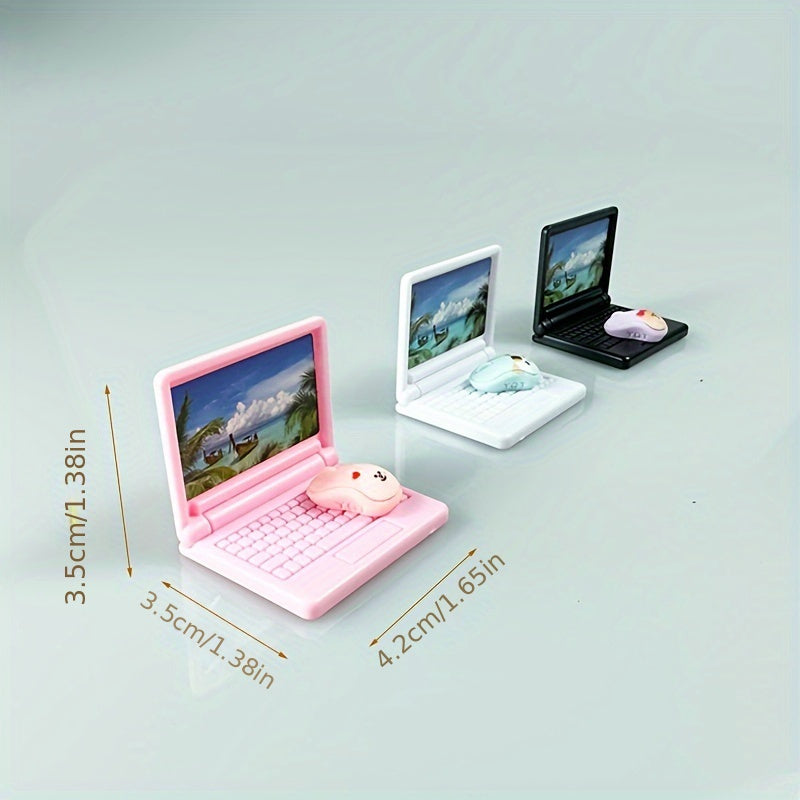 2pcs Mini ABS Plastic Computer Mouse & Laptop Accessories Pink
