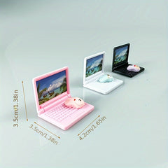 2pcs Mini ABS Plastic Computer Mouse & Laptop Accessories Pink