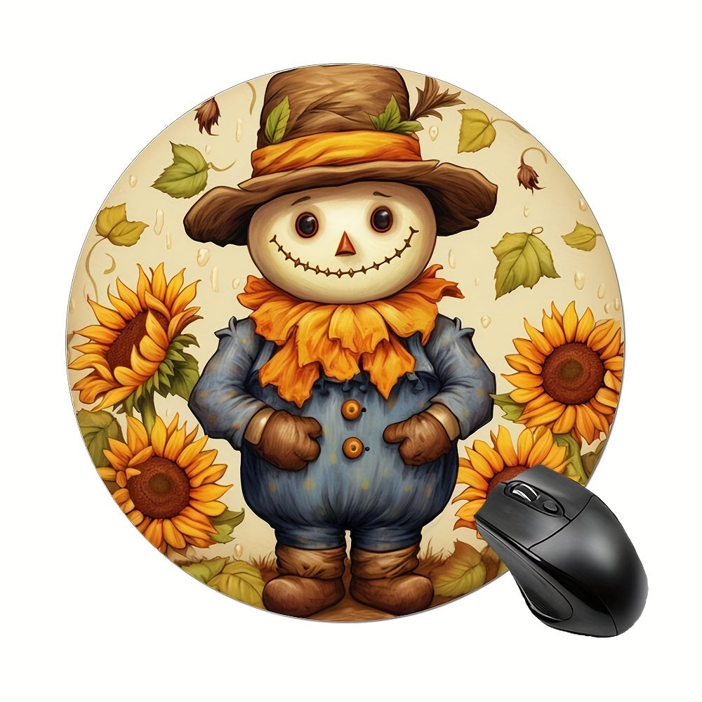 Hippie Boy Gaming Mouse Pad Round Non-slip Rubber Mouse Mat