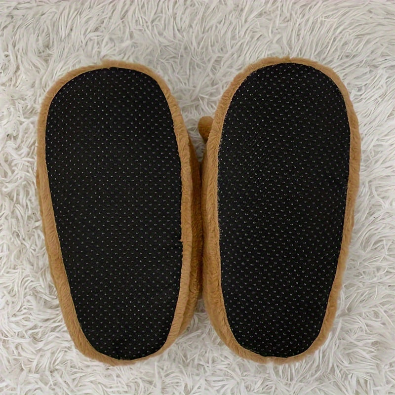 Cartoon Kitten Furry House Shoes For Girls Non Slip Soft Bottom Walking Shoes