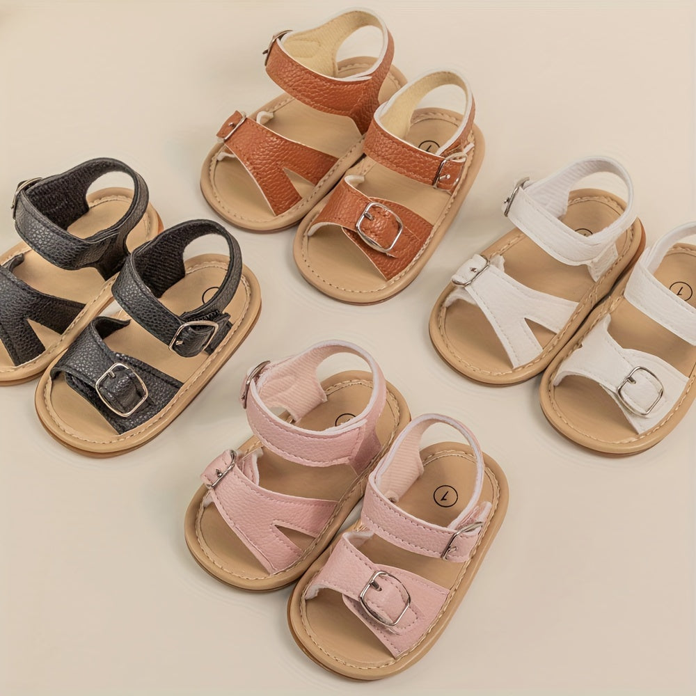 Baby Girls Open Toe Sandals Lightweight Breathable Non-Slip for Summer Vacation