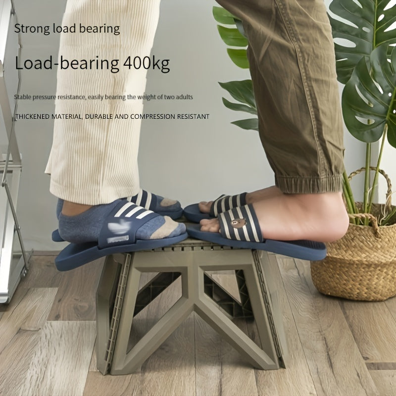 Outdoor Camping Portable Folding Stool Fishing Stool Plastic Short Stool