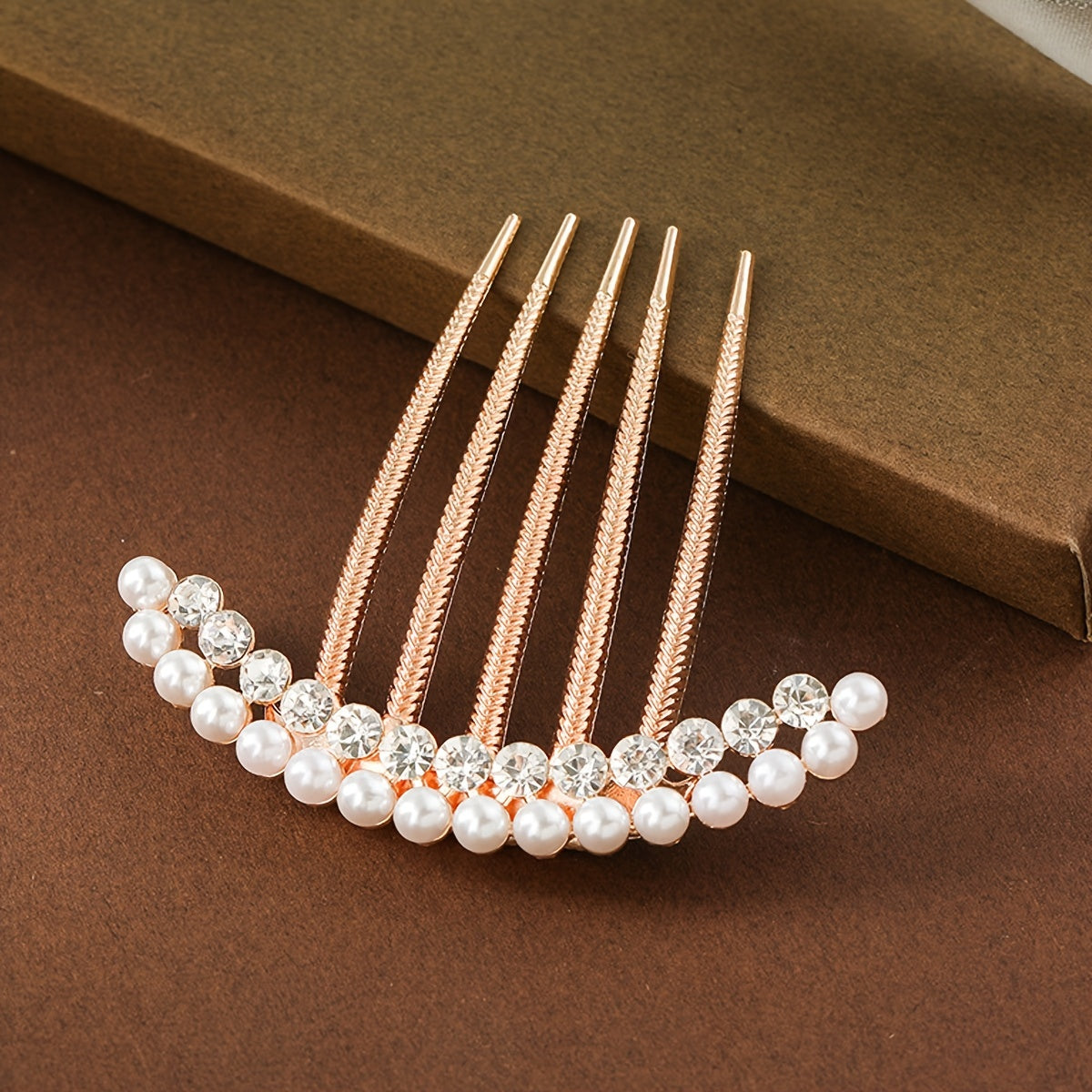 Faux Pearl Rhinestone Hairpin Hair Stick Year Gift Women Girls Accessories