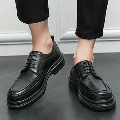 Men's Preppy Style Derby Lace Up Shoes - Business Formal Events