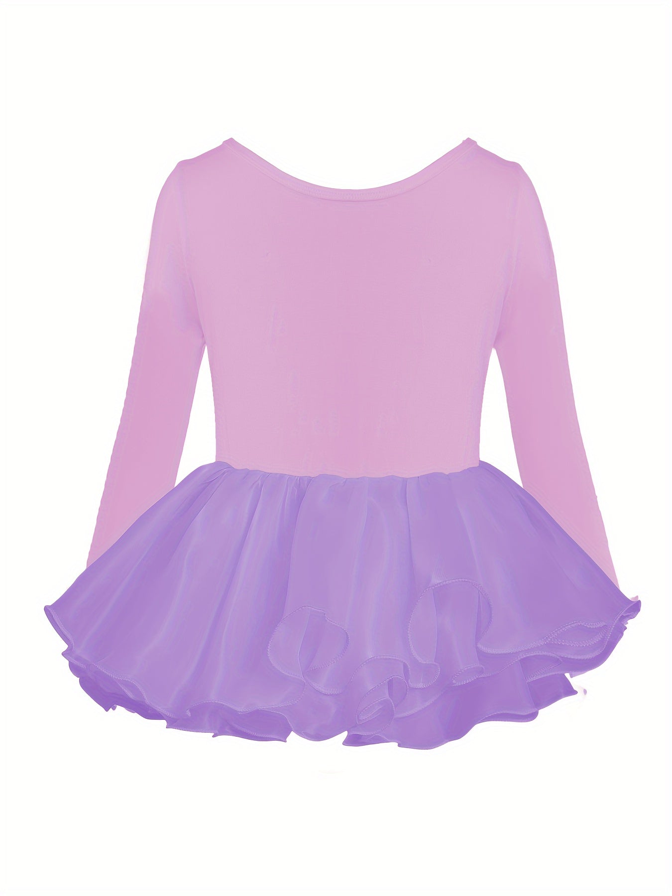Girls Comfy Cotton Long Sleeve Ballet Tutu Dress