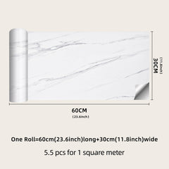 Waterproof Frosted Marble Sticker, Moisture-proof, 1pc