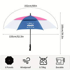Golf Waterproof UV Protection Umbrella Double Layer Auto Open Large Size