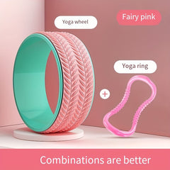 Yoga Massage Roller With Rings Leg Clip Fitness Body Training
