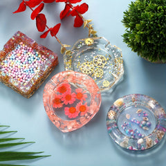 1pc Silicone Large Ashtray Resin Mold Coaster Casting Mold for Epoxy Resin