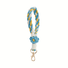 Boho Wristlet Bracelet Keychain Macrame Holder Girls
