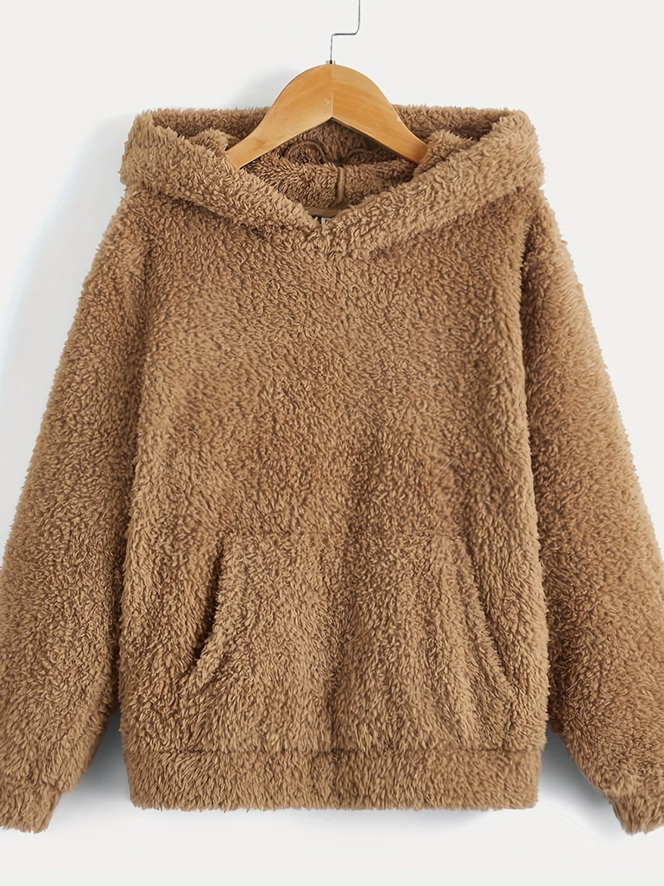 Boy's Teddy Fleece Hoodie Thermal Long Sleeve Top Hooded Pullover