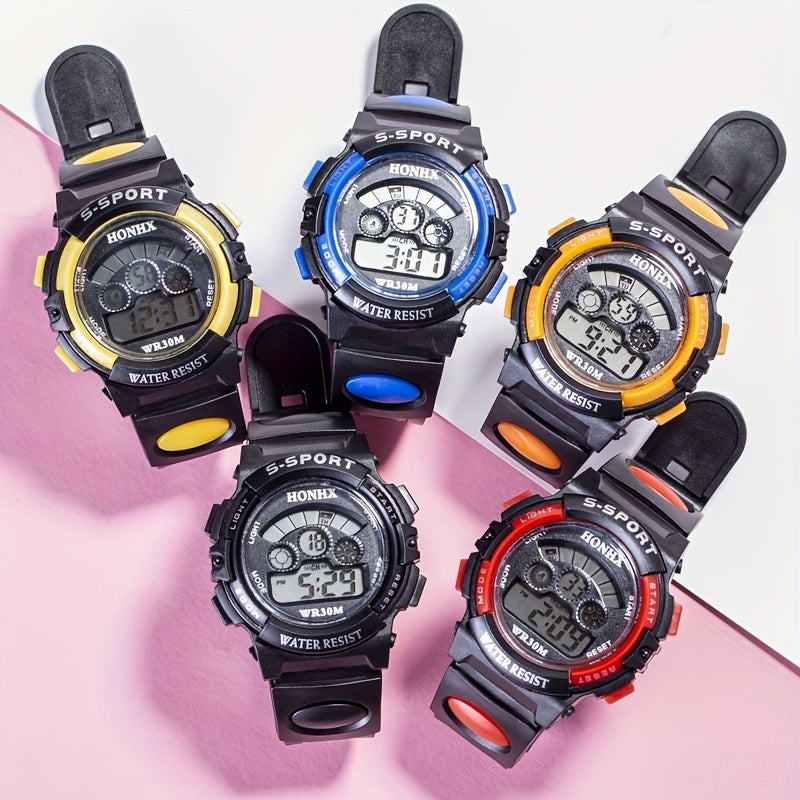 Waterproof Electronic Watch for Kids, Anti Fall Design