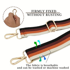 Colorblock Shoulder Bag Strap Adjustable Replacement Accessory