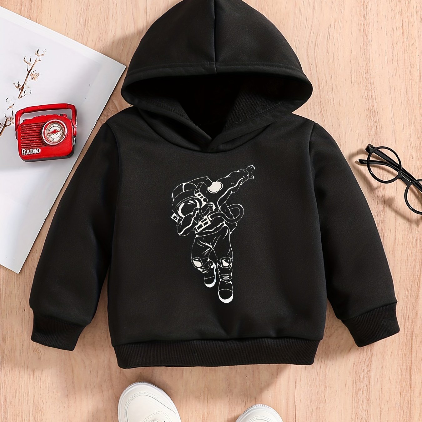Baby Boys Astronaut Graphic Pullover Hoodie
