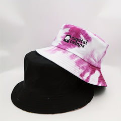 Letter Embroidery Sunshade Bucket Hat, Men Women Sun Hat