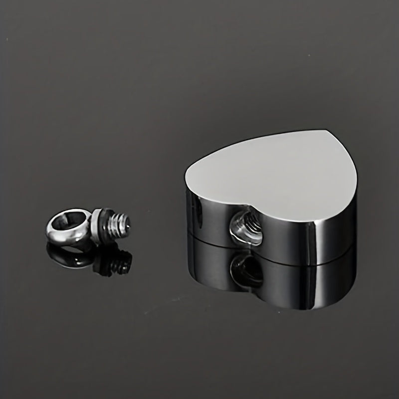 Stainless Steel Heart Shaped Pet Memorial Necklace