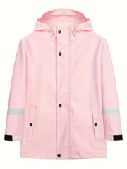 Kids Waterproof Hooded Rain Jacket