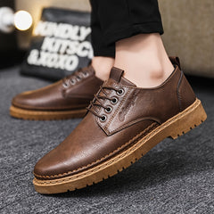 Men's Lace-up Derby Shoes for Business Formal Wedding Events
