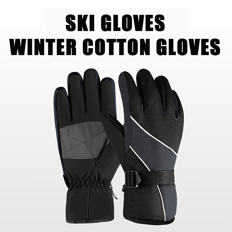 Waterproof Ski Snowboarding Gloves Non Slip Grip Warm Dry Winter