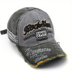Vintage Baseball Cap 1969 Retro Washed Old Letters Embroidered Hat